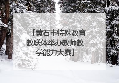 黄石市特殊教育教联体举办教师教学能力大赛