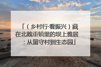 （乡村行·看振兴）藏在北魏重镇里的坝上雅居：从留守村到生态园