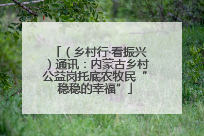 （乡村行·看振兴）通讯：内蒙古乡村公益岗托底农牧民“稳稳的幸福”