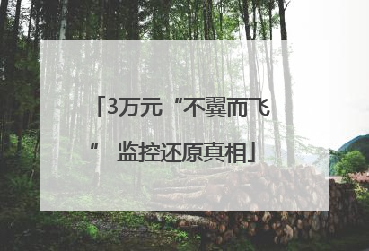 3万元“不翼而飞” 监控还原真相