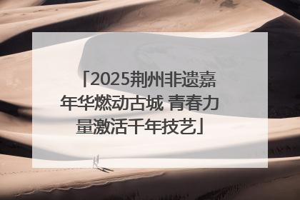 2025荆州非遗嘉年华燃动古城 青春力量激活千年技艺