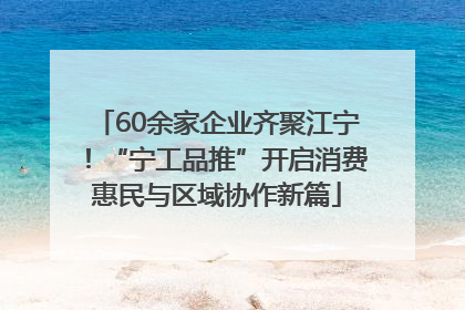 60余家企业齐聚江宁！“宁工品推”开启消费惠民与区域协作新篇