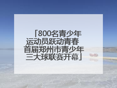 800名青少年运动员跃动青春 首届郑州市青少年三大球联赛开幕